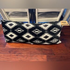 Wrangler Black and White Geometric Body Pillow